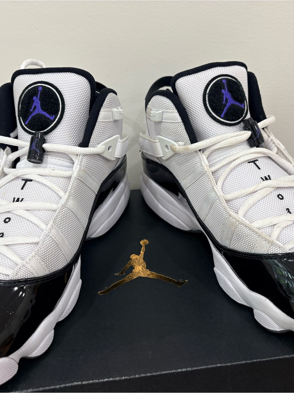 Nike Air Jordan 6 Rings Defining Moments White Black Gold CW6993-100 Size 10